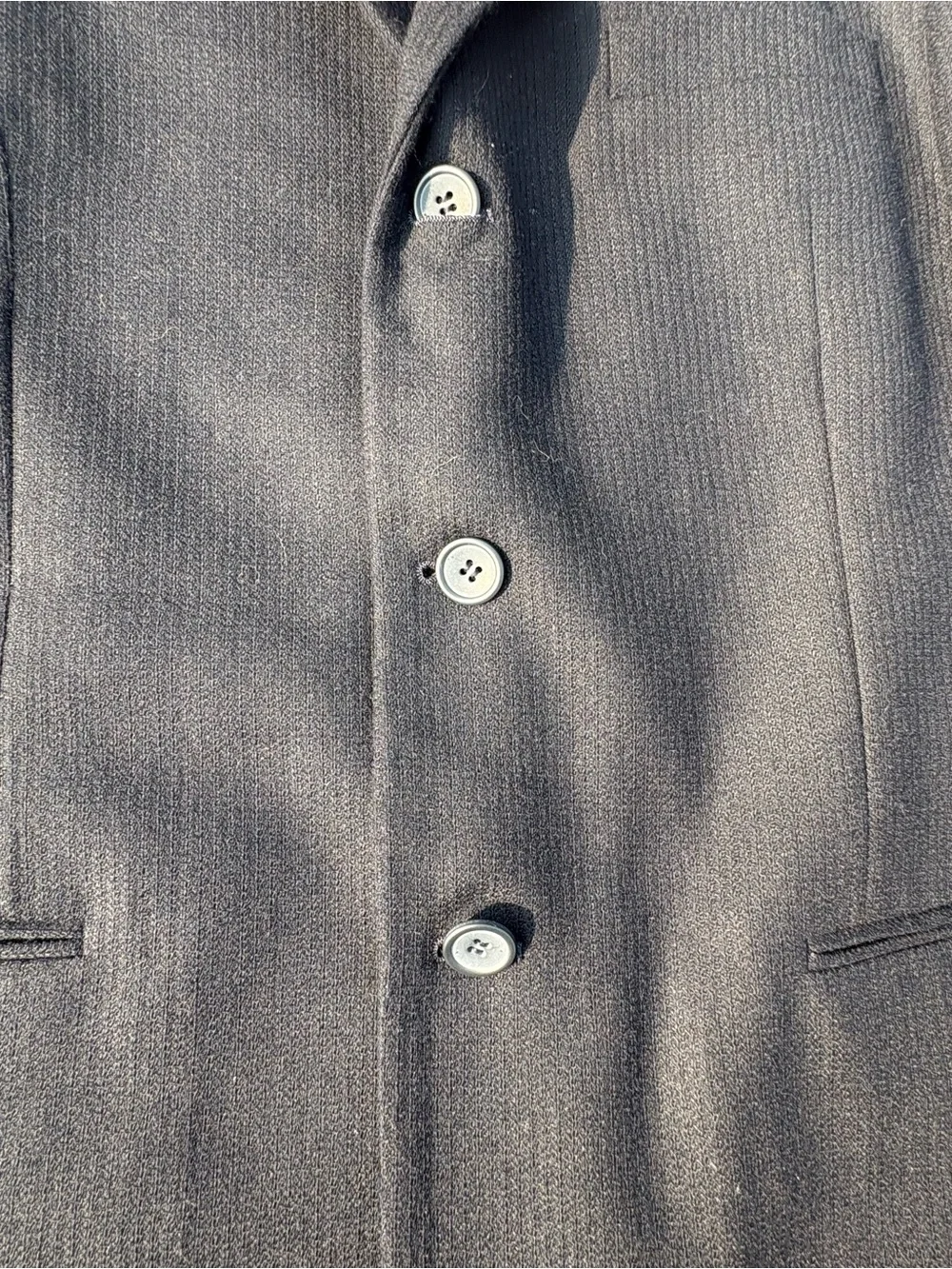 Loriano Collection Men’s 46R Black 100% Wool 3 Button Blazer Sport Coat